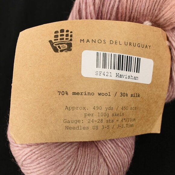 Manos Del Uruguay Fino Yarn Extrafine Merino Wool Silk Hand-Dyed Havisham - Picture 4 of 4